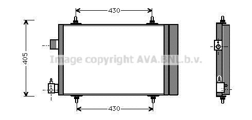 AVA QUALITY COOLING Kondensators, Gaisa kond. sistēma CN5173D